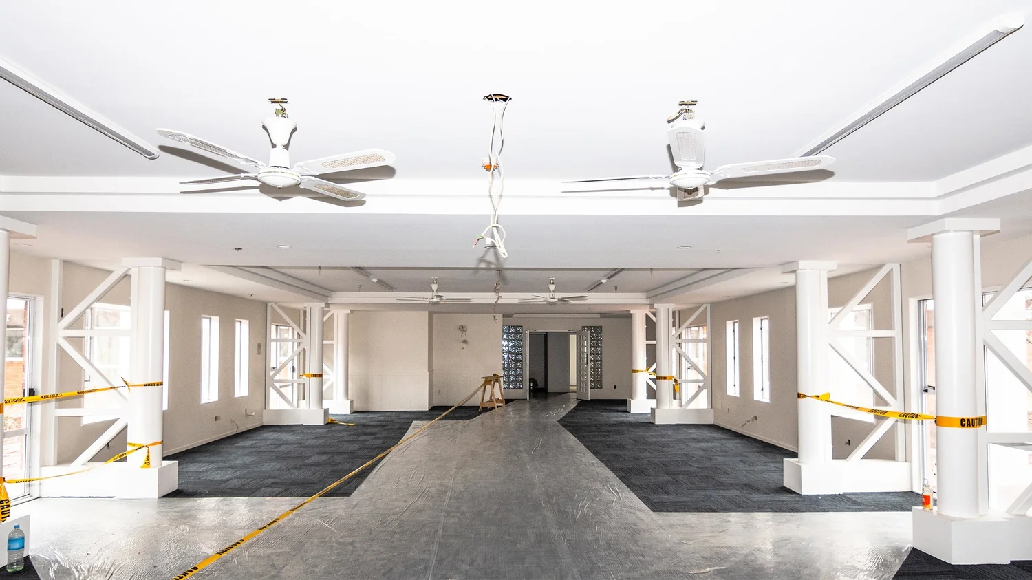 Freshly painted modern interior living space