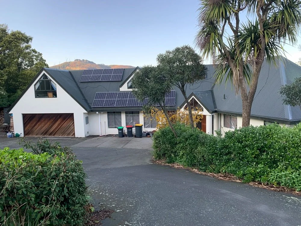 Newly painted roof on a Christchurch home by Mason Wairau Painters